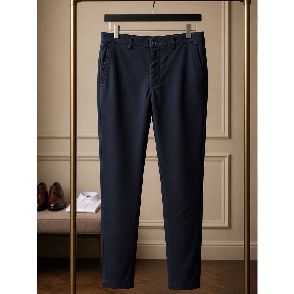 Lee Men's Dark Navy Total Relaxed Fit Pants 40Wx34L